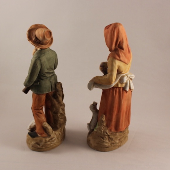 Vintage Homco Home Interior Golden Years Series Old Man and Woman Figurines 1417 - Picture 4 of 6